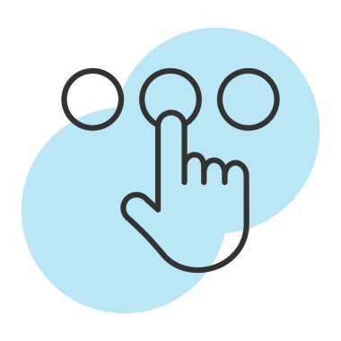 parmak simgesi ile el