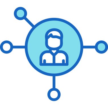 İnsan simgesinin vektör illüstrasyonu