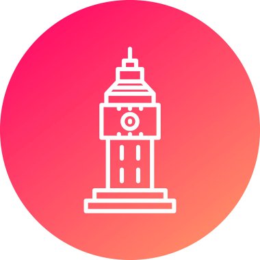 Deniz feneri simgesinin vektör illüstrasyonu