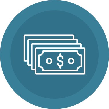 Para için. Web simgesi basit illüstrasyon