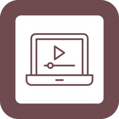 Modern dizüstü bilgisayar simgesinin vektör illüstrasyonu