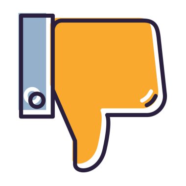 Modern simgeden hoşlanmamanın vektör çizimi