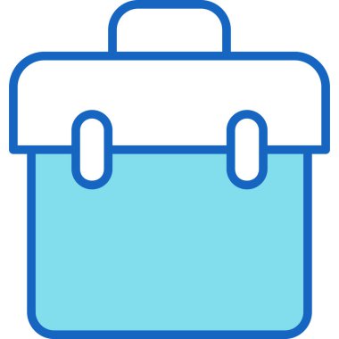 çanta dosya simgesi, basit vektör illüstrasyonu