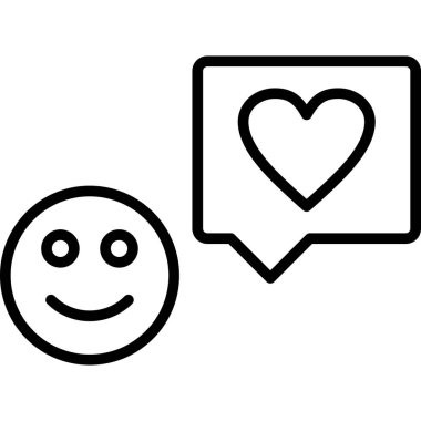 sohbet vektörü ince çizgi simgesi