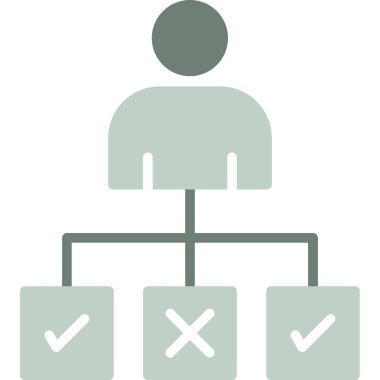 hiyerarşi. Web simgesi basit illüstrasyon