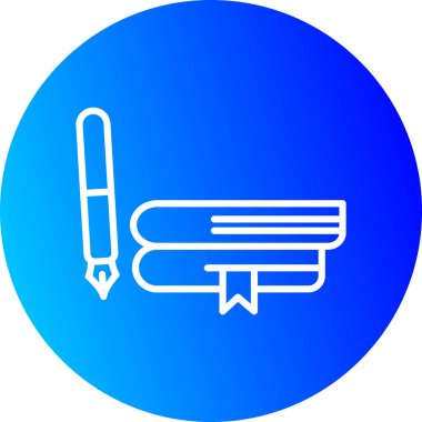 beyaz arkaplanda cetvel simgesine sahip çizgi kalem. Düz çizim ve eğitim araçları ve okul eğitim araçları. Renkli taslak konsepti. vektör