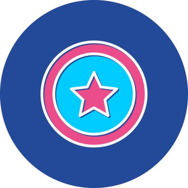 Amerikan bayrağı dairesel simgesi