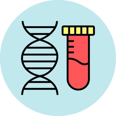 DNA simgesi vektör illüstrasyonu