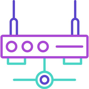 Yönlendirici. Web simgesi basit illüstrasyon