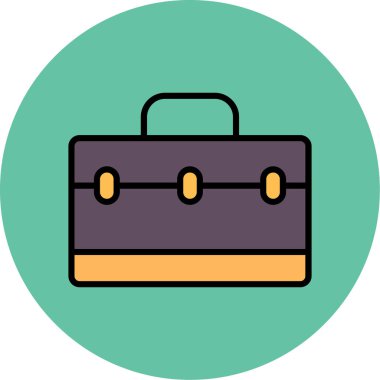 Çanta. Web simgesi basit illüstrasyon