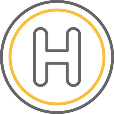 Bir harfin vektör illüstrasyonu