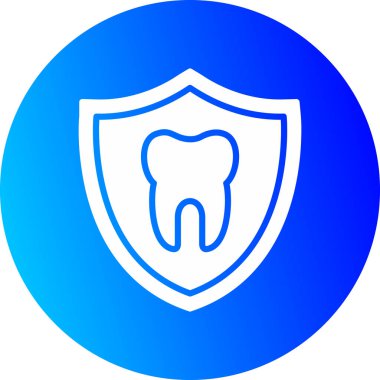 Moda tarzında diş bakımı simgesi