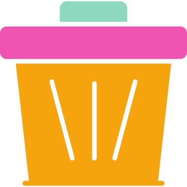 Kova. Web simgesi basit illüstrasyon