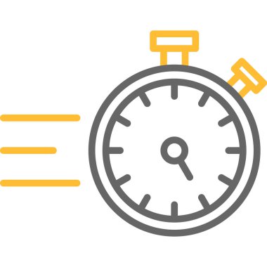 Saat simgesi. vektör illüstrasyonu