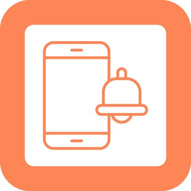 Akıllı telefon. Web simgesi basit illüstrasyon