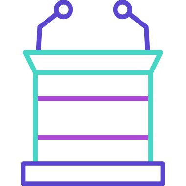 Bir kova simgesinin vektör illüstrasyonu