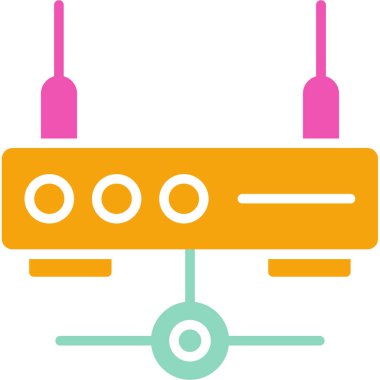 Radyo. Web simgesi basit illüstrasyon