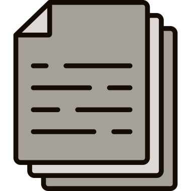 belge simgesi vektör illüstrasyonu