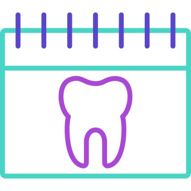 Diş Modern simgesi, vektör illüstrasyonu