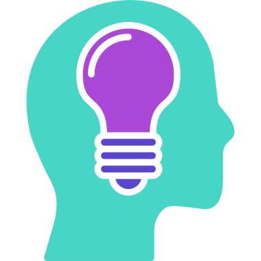 Ampul. Web simgesi basit illüstrasyon