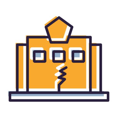 inşaat simgesi vektör illüstrasyonu