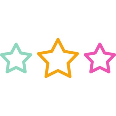 yıldız simgesi vektör illüstrasyonu