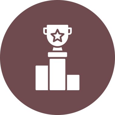 Kupa. Web simgesi vektör illüstrasyonu