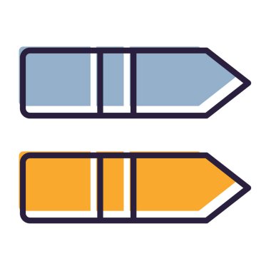 Renkli kalemli vektör simgeleri kümesi