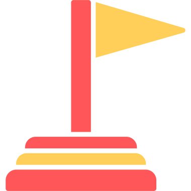 bayrak ikonu vektör illüstrasyonu