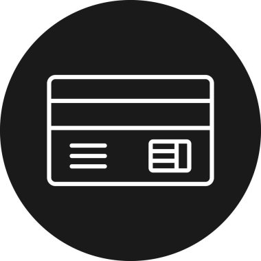 Kredi kartı vektör simgesi