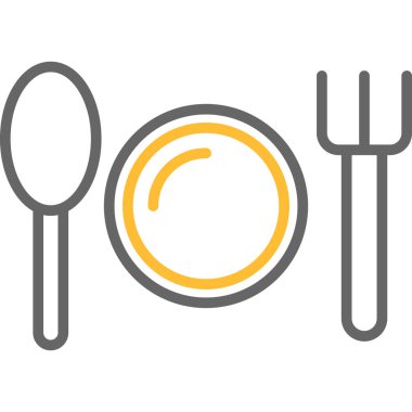 çatal bıçak takımının vektör logosu