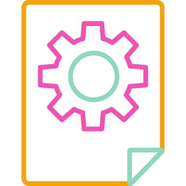 dişli simgesi vektör illüstrasyonu