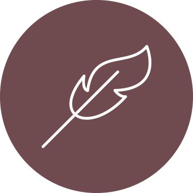 vektör tüy ağ simgesi illüstrasyonu