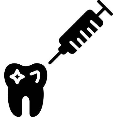 Diş ikonu, basit vektör biçimi