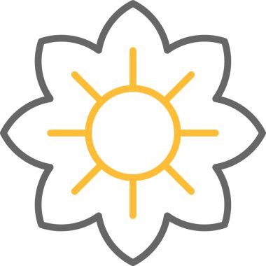 Güneş Simgesi Vektör illüstrasyonu