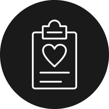 Vektör Kalp Simgesi illüstrasyonu