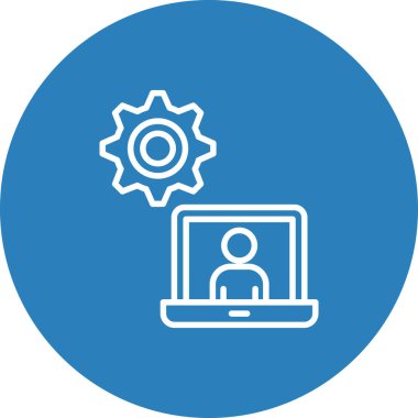 Kolayca değiştirebilen ya da düzenleyebilen dizüstü bilgisayar vektörü simgesi