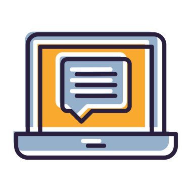 bilgisayar ekran vektör illüstrasyon tasarımı