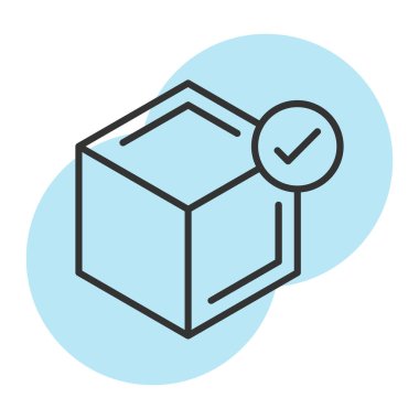 kutu simgesi vektör illüstrasyonu