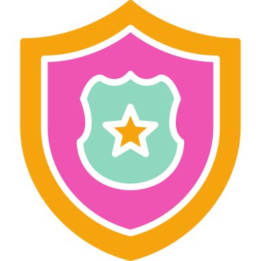 Rozet simge vektör çizim