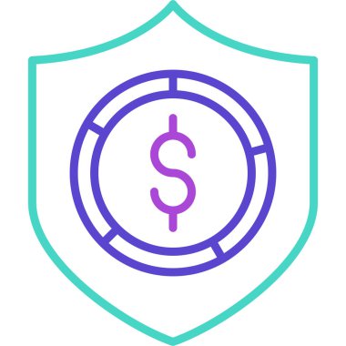 Para için. Web simgesi basit illüstrasyon