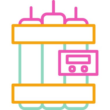 Radyo web simgesi, vektör çizim