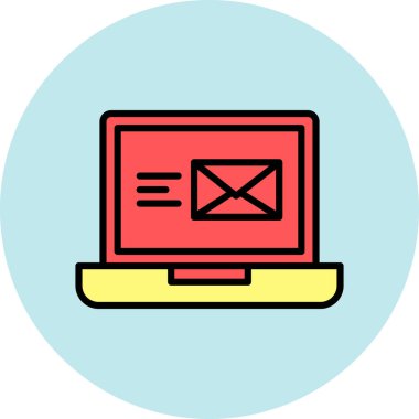 e- posta iletisi vektör illüstrasyonu