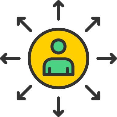 İş ve finans simgesinin vektör illüstrasyonu