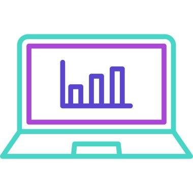 Bilgisayar. Web simgesi basit illüstrasyon