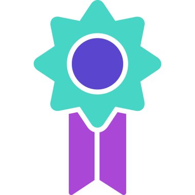 Rozet. Web simgesi basit illüstrasyon