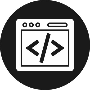 Geliştirme için web simgesi, vektör illüstrasyonu