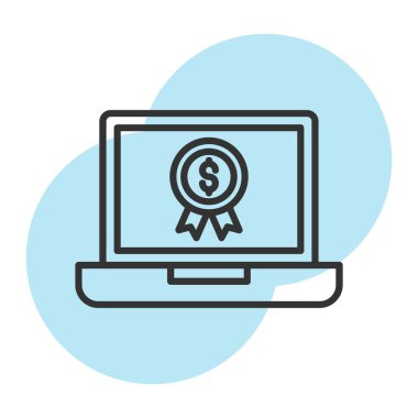 Internet bankacılığı vektör simge renkli