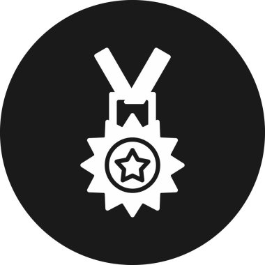 Vektör Madalyası Simge illüstrasyonu