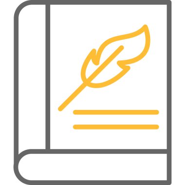 kitap simgesi vektör illüstrasyonu